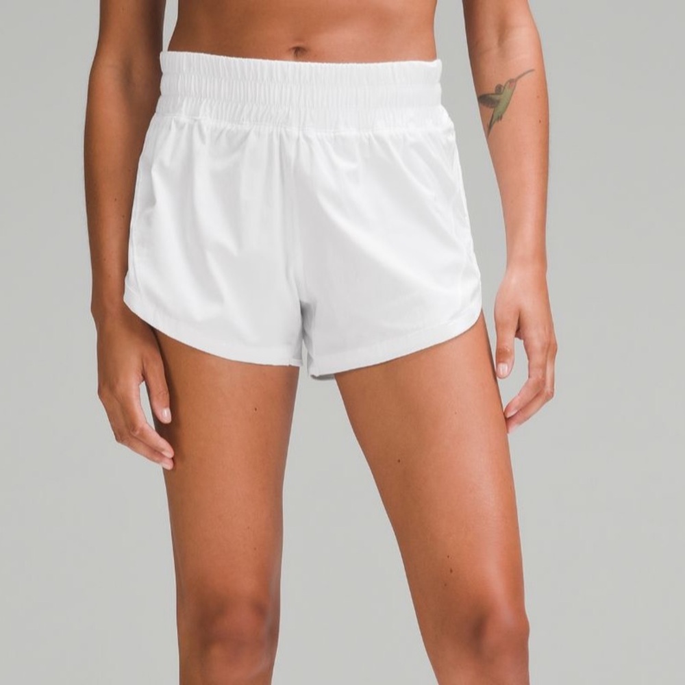 Lululemon white track that short